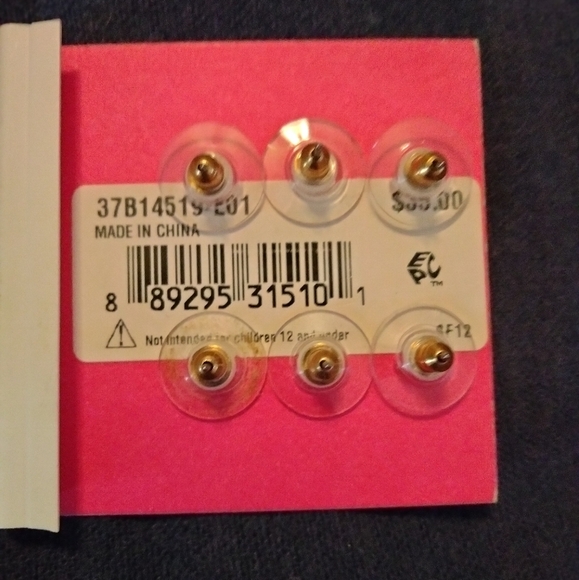 3 for💲25🌟Betsey Johnson set (3 pairs) pierced stud BOW earrings jewel look - Picture 4 of 6